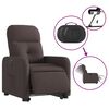 vidaXL Fauteuil inclinable électrique marron foncé tissu