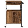 vidaXL Chariot de cuisine Bois ancien 56 x 43 x 89,5 cm