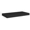 vidaXL &Eacute;tag&egrave;res murales flottantes 2 pcs noir 50x23x3,8 cm MDF