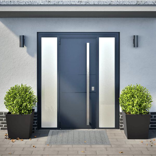 vidaXL Jardini&egrave;res 2 pcs noir 50x50x50 cm acier