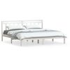 vidaXL Cadre de lit Blanc Bois de pin massif 160x200 cm