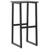 vidaXL Tabourets de bar lot de 2 noir acier enduit de poudre