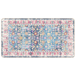 vidaXL Tapis lavable multicolore 80x150 cm antid&eacute;rapant