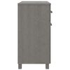 vidaXL Buffet HAMAR Gris clair 79x40x80 cm Bois massif de pin
