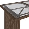 vidaXL Ensemble &agrave; manger de jardin avec coussins 2 pcs marron rotin