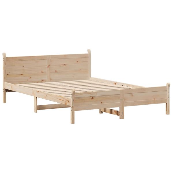 vidaXL Cadre de lit sans matelas 140x200 cm bois massif de pin