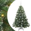 vidaXL Sapin de No&euml;l artificiel avec 150 LED Vert 150 cm PE et PVC