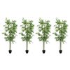 vidaXL Arbre en Bambou Artificiel 4 pcs Vert 60 x 18 x 190 cm