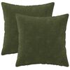 vidaXL Housse de coussin 2 pc HEERLEN Vert 50 x 50 cm