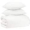 vidaXL Ensemble de Duvet 3 pc Blanc Bambou