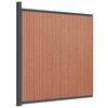 vidaXL Panneau de clôture marron 173x186 cm WPC