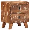 vidaXL Table de chevet 40x32x46 cm bois massif de r&eacute;cup&eacute;ration
