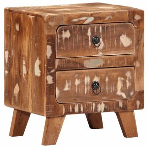 vidaXL Table de chevet 40x32x46 cm bois massif de r&eacute;cup&eacute;ration