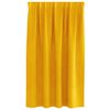 vidaXL Rideaux occultants 2 pcs Jaune moutarde 140 x 140 cm Velours