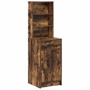 vidaXL Haut Armoire Ch&ecirc;ne fum&eacute; 40 x 40,5 x 135 cm Bois d'ing&eacute;nierie