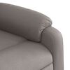 vidaXL Fauteuil inclinable Taupe Tissu