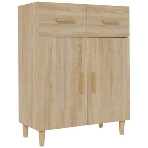 vidaXL Buffet ch&ecirc;ne sonoma 69,5x34x89 cm bois d'ing&eacute;nierie