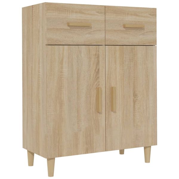 vidaXL Buffet chêne sonoma 69,5x34x89 cm bois d'ingénierie