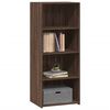 vidaXL Buffet haut ch&ecirc;ne marron 50x41x124 cm bois d'ing&eacute;nierie