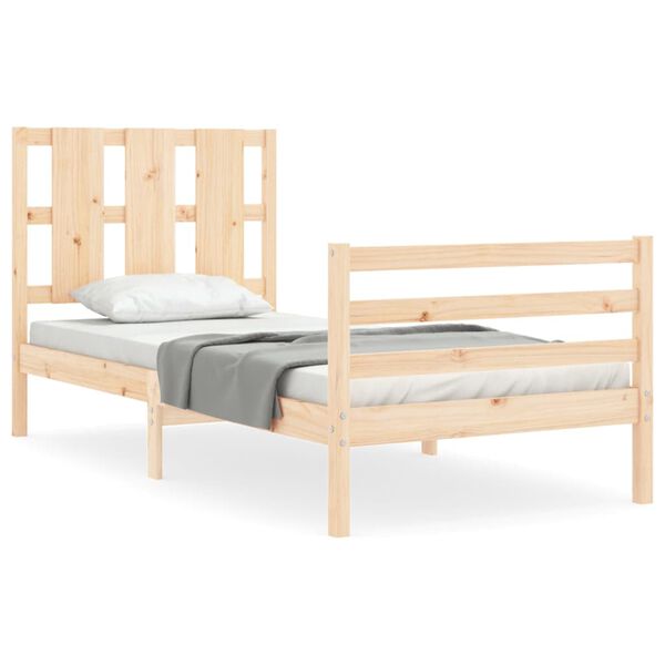 vidaXL Cadre de lit sans matelas bois massif