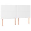 vidaXL T&ecirc;te de lit blanche 180 x 5 x 118/128 cm similicuir