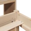vidaXL Lit biblioth&egrave;que sans matelas 150x200 cm bois massif de pin