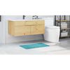 vidaXL Tapis de bain antid&eacute;rapant Turquoise 50 x 80 cm PP