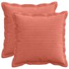 vidaXL Housse de coussin 2 pc HOUTEN Rouge orange 30 x 30 cm