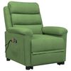 vidaXL Fauteuil de massage Vert clair Velours