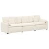 vidaXL Canap&eacute; modulable avec coussins beige