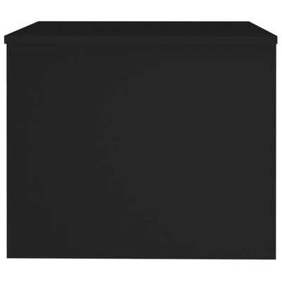 vidaXL Table basse Noir 80x50x40 cm Bois d'ingénierie