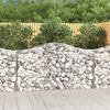 vidaXL Paniers &agrave; gabions arqu&eacute;s 11 pcs 200x50x100/120 cm fer galvanis&eacute;