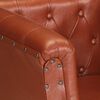 vidaXL Fauteuil marron cuir v&eacute;ritable