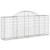 vidaXL Paniers &agrave; gabions arqu&eacute;s 30 pcs 200x30x80/100 cm Fer galvanis&eacute;