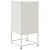 vidaXL Tables de chevet 2 pcs blanc 36x39x78 cm acier