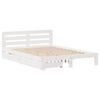 vidaXL Cadre de lit sans matelas blanc 140x200 cm bois de pin massif