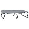 vidaXL Lit pour Chien 70 x 46 x 18 cm Acier Gris clair