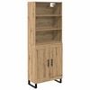 vidaXL Haut Armoire 2 pcs Ch&ecirc;ne artisanal Bois d'ing&eacute;nierie