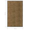 vidaXL Paillasson lavable Marron 90x150 cm
