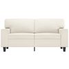 vidaXL Canap&eacute; &agrave; 2 places Cr&egrave;me 120 cm Similicuir