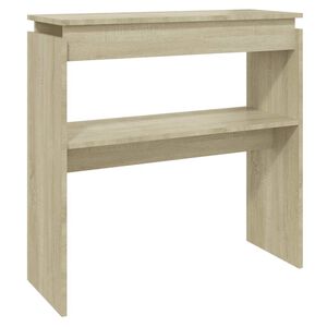 vidaXL Table console ch&ecirc;ne sonoma 80x30x80 cm bois d'ing&eacute;nierie