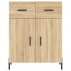 vidaXL Buffet haut Ch&ecirc;ne sonoma 69,5x34x180 cm Bois d'ing&eacute;nierie