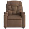 vidaXL Fauteuil inclinable de massage &eacute;lectrique marron tissu
