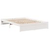 vidaXL Lit biblioth&egrave;que sans matelas blanc 140x190 cm bois pin massif