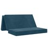 vidaXL Canap&eacute;-lit pliable 120 x 67 x 45 cm Bleu