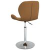vidaXL Chaises &agrave; manger pivotantes lot de 4 Marron Velours