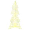 vidaXL Sapin de No&euml;l avec 160 LED Blanc chaud 150 cm Acrylique