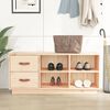 vidaXL Banc à chaussures 100x34x45 cm Bois de pin massif