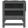 vidaXL Canap&eacute; d'angle avec coussins gris bois de pin solide