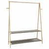 vidaXL Porte-v&ecirc;tement avec &eacute;tag&egrave;res 132x45,5x150,5 cm bambou
